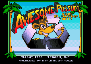 Awesome Possum screenshot 2 for Sega Genesis